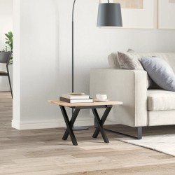 Pieds de table basse cadre en X 40x40x33 cm acier 