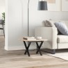 Pieds de table basse cadre en X 40x40x33 cm acier 