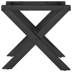 Pieds de table basse cadre en X 40x40x33 cm acier 