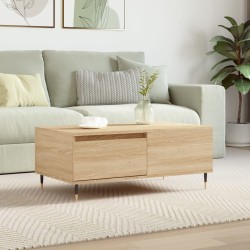 Table basse Chêne sonoma 90x50x36,5 cm Bois d'ingénierie 
