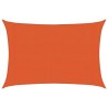 Voile d'ombrage 160 g/m² rectangulaire orange 3x4,5 m PEHD 