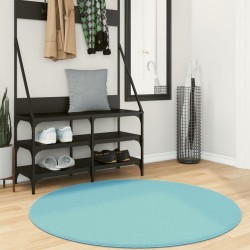 Tapis OVIEDO à poils courts vert Ø 120 cm 