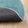Tapis OVIEDO à poils courts vert Ø 120 cm 