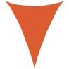 Voile d'ombrage 160 g/m² triangulaire orange 5x7x7 m PEHD 
