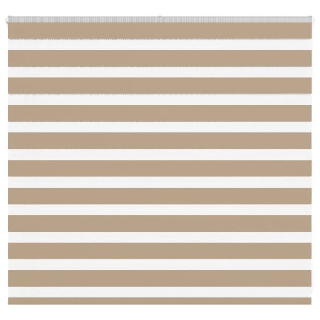 Store zèbre marron sable largeur du tissu 160,9 cm polyester 