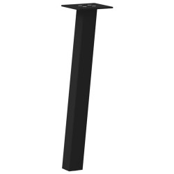 Pieds de table basse 4 pièces Noir 30 cm Acier 