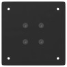 Pieds de table basse 4 pièces Noir 30 cm Acier 