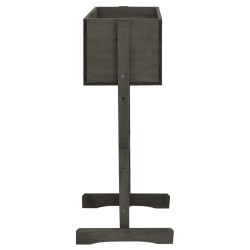 Jardinière à treillis de jardin Gris 45x30x74 cm Bois de sapin 