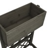 Jardinière à treillis de jardin Gris 45x30x74 cm Bois de sapin 