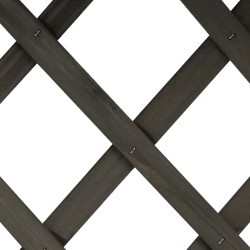 Jardinière à treillis de jardin Gris 45x30x74 cm Bois de sapin 
