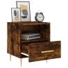 Tables de chevet 2pcs chêne fumé 40x35x47,5cm bois d’ingénierie 