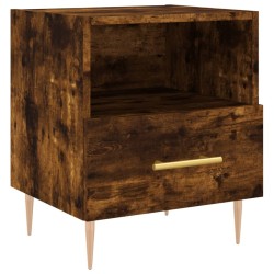 Tables de chevet 2pcs chêne fumé 40x35x47,5cm bois d’ingénierie 