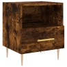 Tables de chevet 2pcs chêne fumé 40x35x47,5cm bois d’ingénierie 