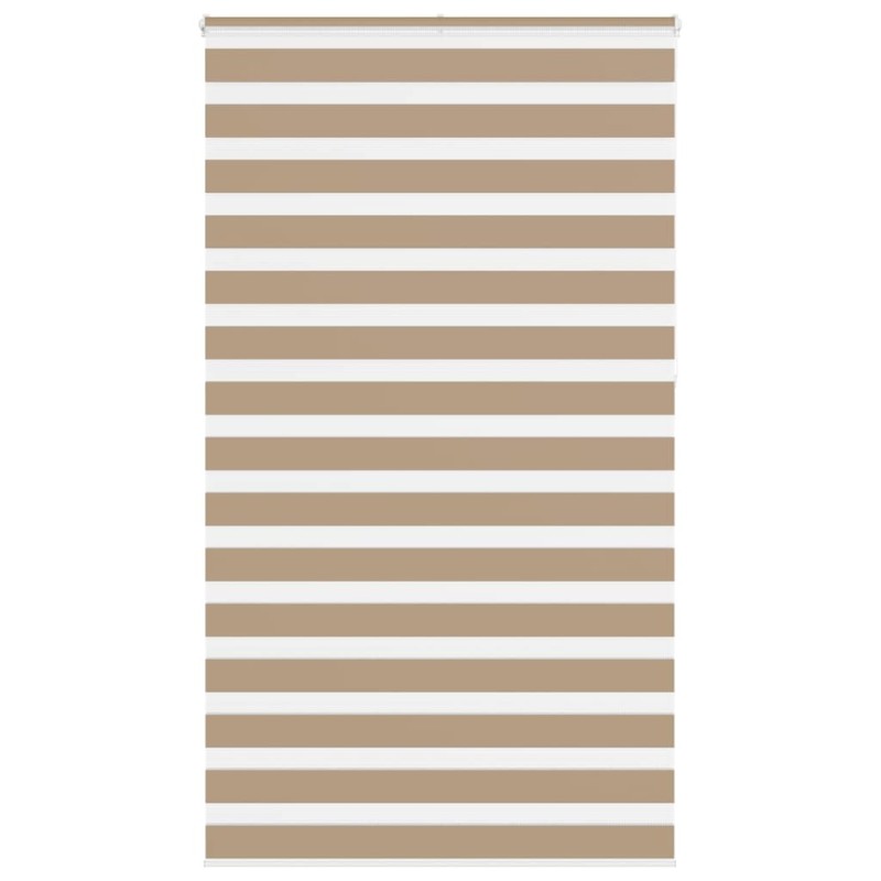 Store zèbre marron sable largeur du tissu 115,9 cm polyester 