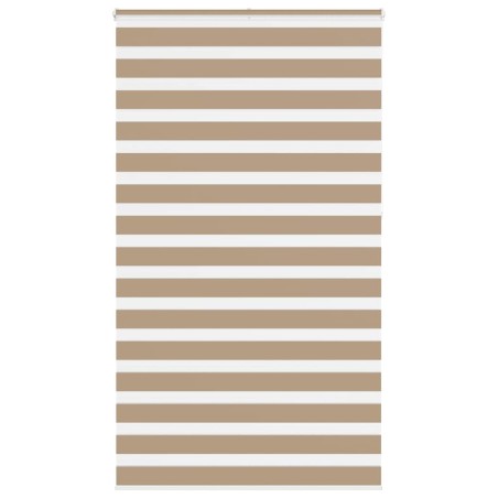 Store zèbre marron sable largeur du tissu 115,9 cm polyester 