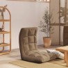 Chaise pliable de sol Taupe Tissu 