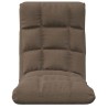 Chaise pliable de sol Taupe Tissu 