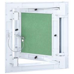Panneau d'accèsavec un cadre en alu et une plaque de plâtre de 250x250 mm 