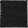 Tapis shaggy PAMPLONA poils longs moderne noir 200x200 cm 