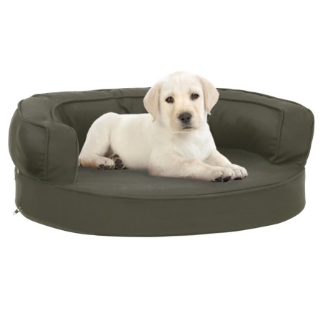 Matelas de lit ergonomique pour chien 60x42 cm Aspect de lin 