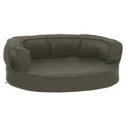 Matelas de lit ergonomique pour chien 60x42 cm Aspect de lin 