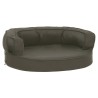 Matelas de lit ergonomique pour chien 60x42 cm Aspect de lin 