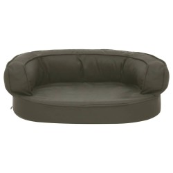 Matelas de lit ergonomique pour chien 60x42 cm Aspect de lin 