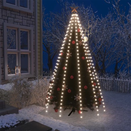 Guirlande lumineuse d'arbre de Noël 250 LED Blanc froid 250 cm 