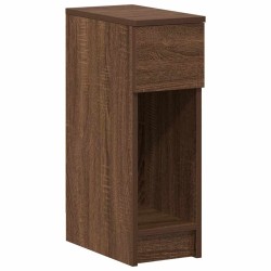 Tables de chevet avec tiroir 2 pcs chêne marron 20x36x60 cm 