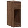 Tables de chevet avec tiroir 2 pcs chêne marron 20x36x60 cm 