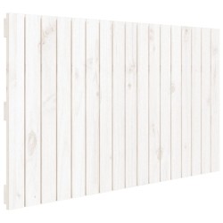 Tête de lit murale Blanc 108x3x60 cm Bois massif de pin 