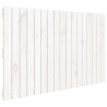 Tête de lit murale Blanc 108x3x60 cm Bois massif de pin 