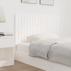 Tête de lit murale Blanc 108x3x60 cm Bois massif de pin 