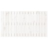 Tête de lit murale Blanc 108x3x60 cm Bois massif de pin 