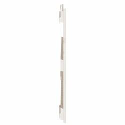 Tête de lit murale Blanc 108x3x60 cm Bois massif de pin 