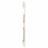 Tête de lit murale Blanc 108x3x60 cm Bois massif de pin 