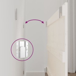 Tête de lit murale Blanc 108x3x60 cm Bois massif de pin 