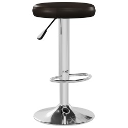 Tabourets de bar lot de 2 marron similicuir 