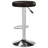 Tabourets de bar lot de 2 marron similicuir 