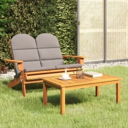 Ensemble de salon de jardin Adirondack 2 pcs bois acacia solide 