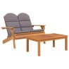 Ensemble de salon de jardin Adirondack 2 pcs bois acacia solide 