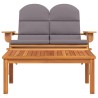 Ensemble de salon de jardin Adirondack 2 pcs bois acacia solide 