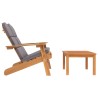 Ensemble de salon de jardin Adirondack 2 pcs bois acacia solide 