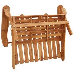 Ensemble de salon de jardin Adirondack 2 pcs bois acacia solide 