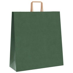 Sacs en papier 50 pcs avec poignées vert 45x17x48 cm 