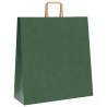 Sacs en papier 50 pcs avec poignées vert 45x17x48 cm 