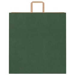 Sacs en papier 50 pcs avec poignées vert 45x17x48 cm 