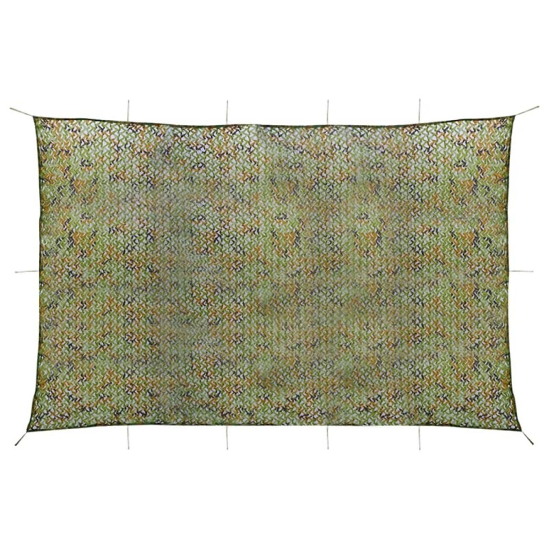 Filet de camouflage avec sac de rangement 6x7 m Vert 
