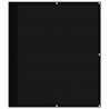 Écran de balcon noir 120x1000 cm 100% polyester oxford 