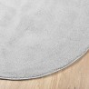 Tapis OVIEDO à poils courts gris Ø 120 cm 